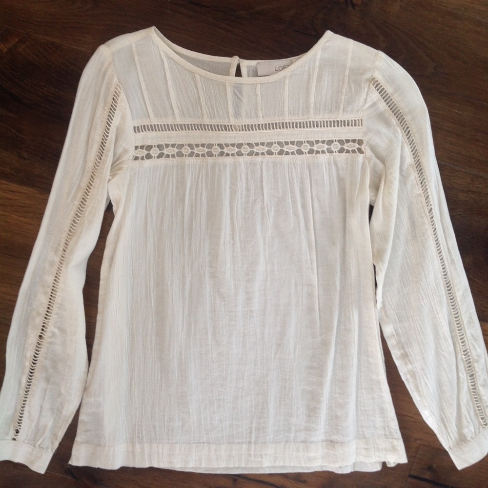 LOFT Crotchet Detail Blouse